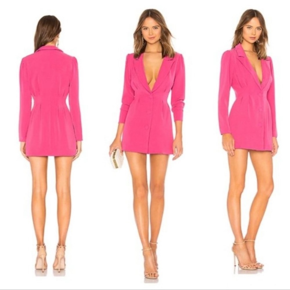 Lovers and Friends Pink Blazer Dress